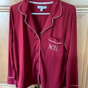 Rae Dunn Christmas Noel pajama pant set w/ pocket.   Gently used.  Medium